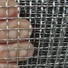 Stainless Steel Wire Mesh SS304 Crimped Mesh Square Hole 1-10mm Wire Gauge