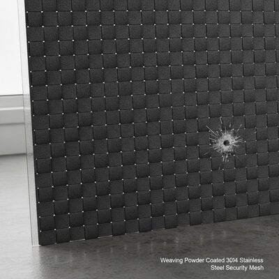 Powder Coated 304 Stainless Steel Security Mesh Anti-Rust Bulletproof Window Screen