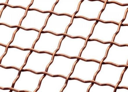 Coarse Copper Woven Wire Mesh For Dressing Up House Openings From 0.053" To 0.937"