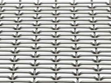 316l métal décoratif rigide Mesh For Building Facade Cladding