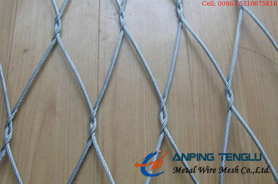 Câble 316L noué de Mesh With AISI304 304l 316 de câble d'acier inoxydable