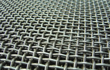 Trous carrés / trous creusés en treillis métalliques tressés en maille tressée largeur 2000 mm
