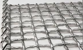 Pre - Crimped Steel Wire Mesh Screen Weave Barbecue Mesh 25x25x3.0mm Solid Structure