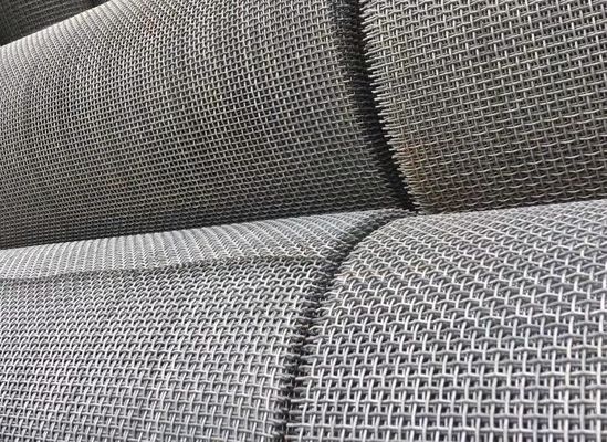 Industrie minière sertie par replis de Mesh For Vibrating Screen In de fil d'acier inoxydable de SS304 SS201