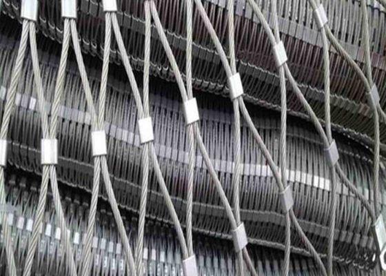 maille décorative en métal de 0.2m à de 3.0m, type maille de X de câble métallique d'acier inoxydable