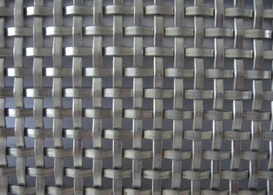 Métal décoratif tissé par place plate Mesh Stainless Steel ou aluminium