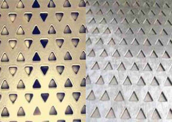 Trou de triangle métal perforé Mesh For Noise Reduction de 3mm à de 10mm