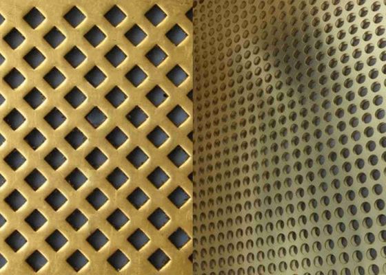 Mesure 3 36 au métal perforé Mesh Copper Brass For Decoration