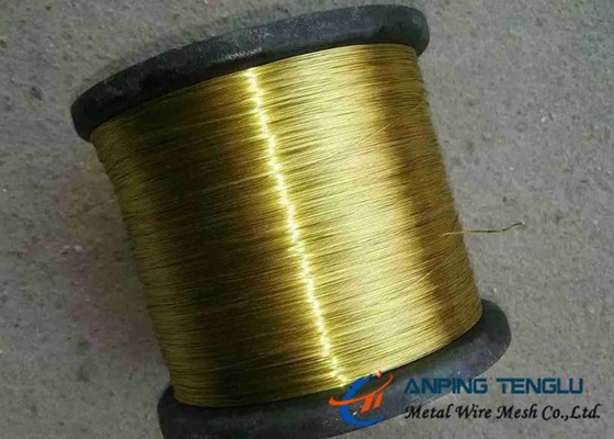 Couleur d'or 2,5 millimètres résistance à la corrosion en laiton d'abrasion d'en cuivre et de zinc d'alliage de fil