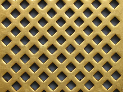 Maille perforée non ferreuse de cuivre 0.5mm en métal de laiton profondément