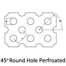 Maille perforée par 304 en métal d'acier inoxydable, trou rond de 0.5mm à de 10mm