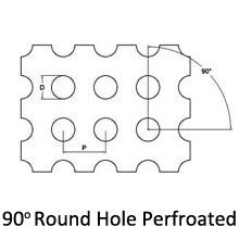 Maille perforée par 304 en métal d'acier inoxydable, trou rond de 0.5mm à de 10mm