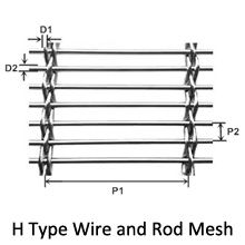 Conception en aluminium de câble Rod Mesh, léger et esthétique pour décoratif