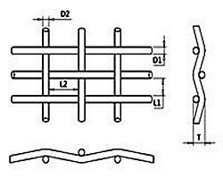 SS304, SS304L, SS316, SS316L évalue le haut écran de fil de transparent