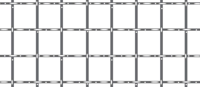 Maille de 3 Mesh Single Intermediate Crimped Wire pour vibrer, architecture, décorative