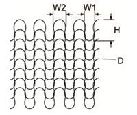 Type absorbé : 20-40 et 30-40/50/60/80 et 50-120 ; Acier inoxydable, nickel