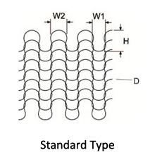 105-300 fil modèle Mesh With Good Penetrability de Stainless Steel Knittted