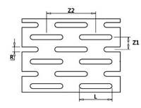 Métal perforé de trou de fente, taille de trou de 2*20mm avec 0,8 épaisseurs de to1.5mm