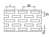 Métal perforé de trou de fente, taille de trou de 2*20mm avec 0,8 épaisseurs de to1.5mm