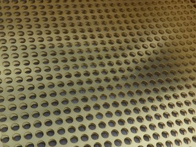Maille perforée en laiton en métal pour la décoration et le filtre, avec de haute résistance