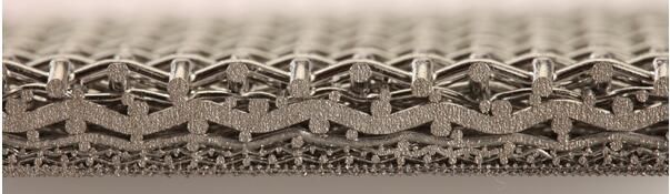 5 couches de fil aggloméré Mesh With Standard Size d'acier inoxydable : 600*1200*1.7mm, 500*1000*1.7mm