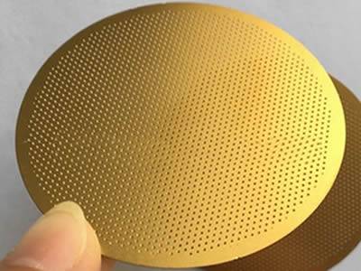 Disque perforé en laiton de filtre avec les trous et la marge unifiés, ronds et micro.